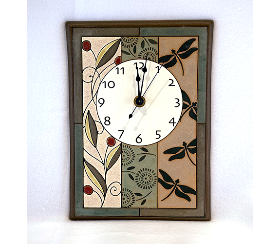 All Fired Up - Summer Tapestry Wall Clock